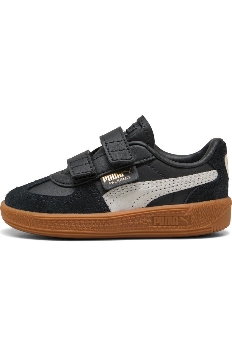 PUMA Kids' Palermo V Sneaker, Alternate, color, Puma Black-Feather Gray-Gum