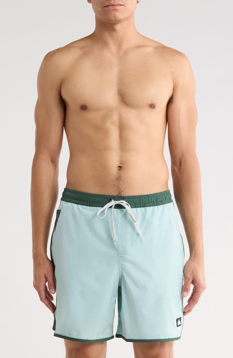 Sunsetter Scalloped Hem Volley Board Shorts