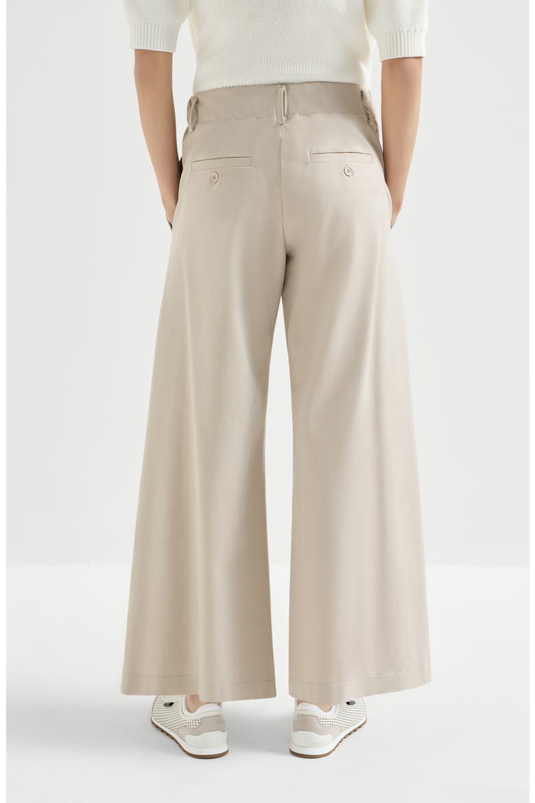 Couture interlock trousers, Alternate, color, Beige