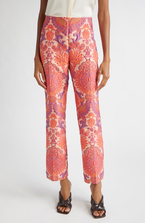 【Etro】ペイズリー high-riseシルクパンツ MREA000599TJE64S9883_2.jpg