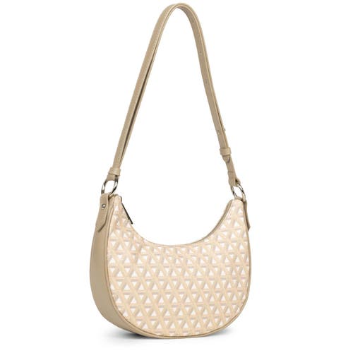 Lancaster Zipped Hobo Bag Ikon It In Beige