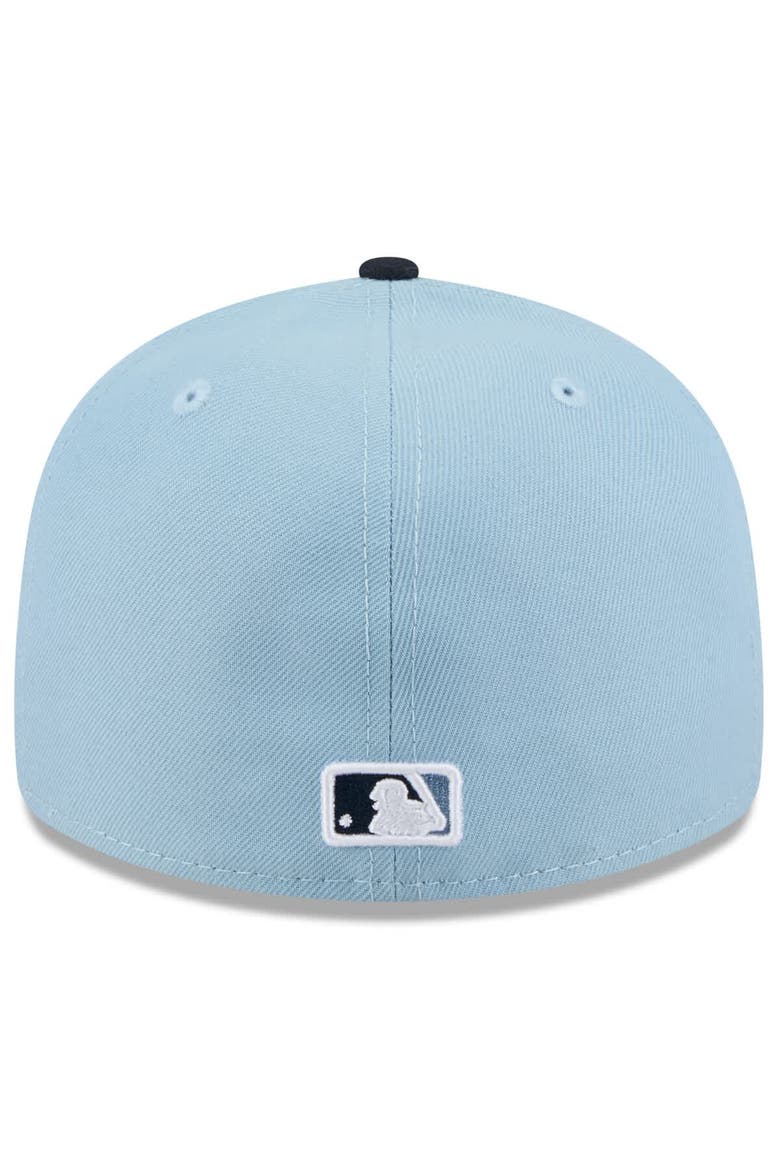 Men's New Era Light Blue/Navy Washington Nationals 2025 City Connect Low Profile 59FIFTY Fitted Hat, Alternate, color, Light Blue