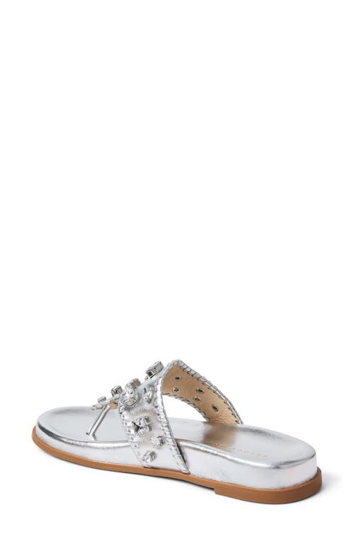 Jack Rogers Jacks Jewel Sport Flip Flop In Metallic
