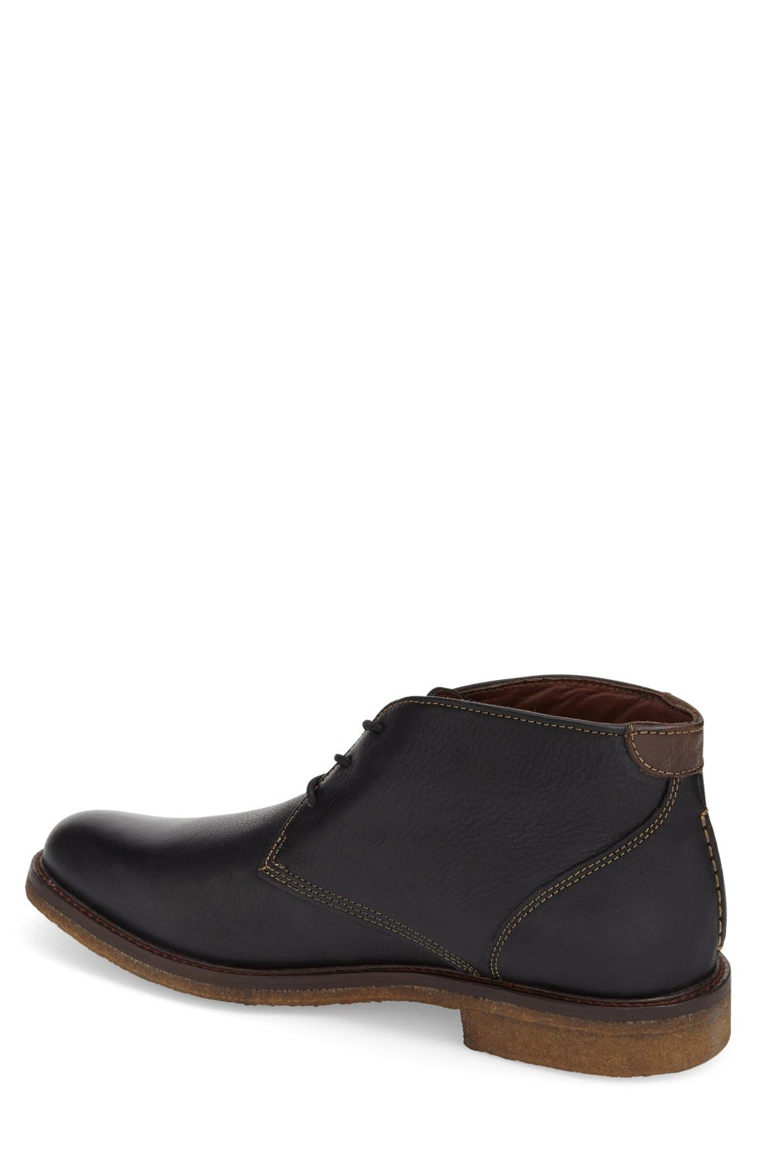 'Copeland' Suede Chukka Boot, Alternate, color, BLACK LEATHER