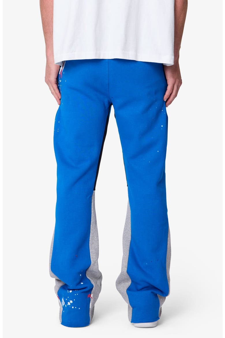 Contrast Bootcut Sweatpants, Alternate, color, BLUE/ GREY