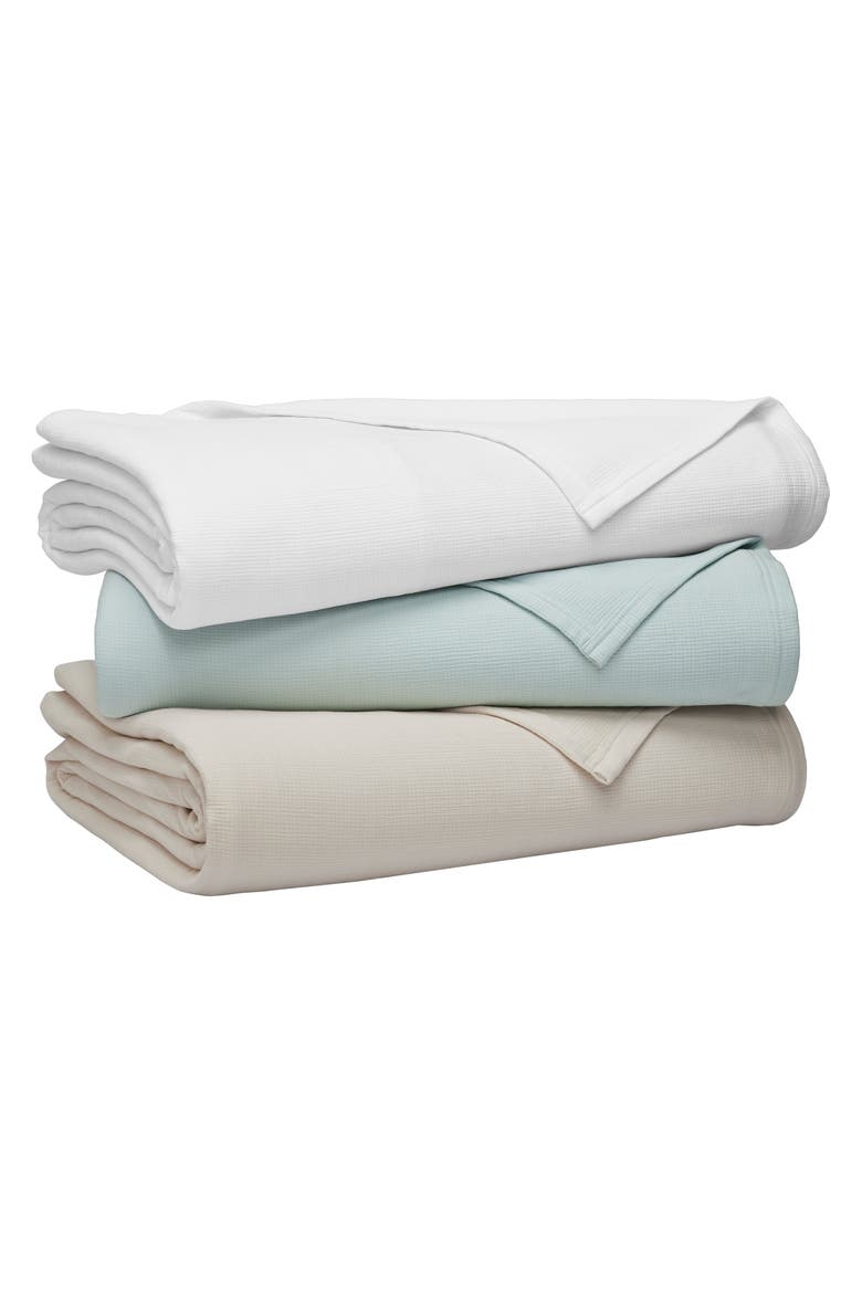 Vienna Texture Cotton Blanket, Alternate, color, White