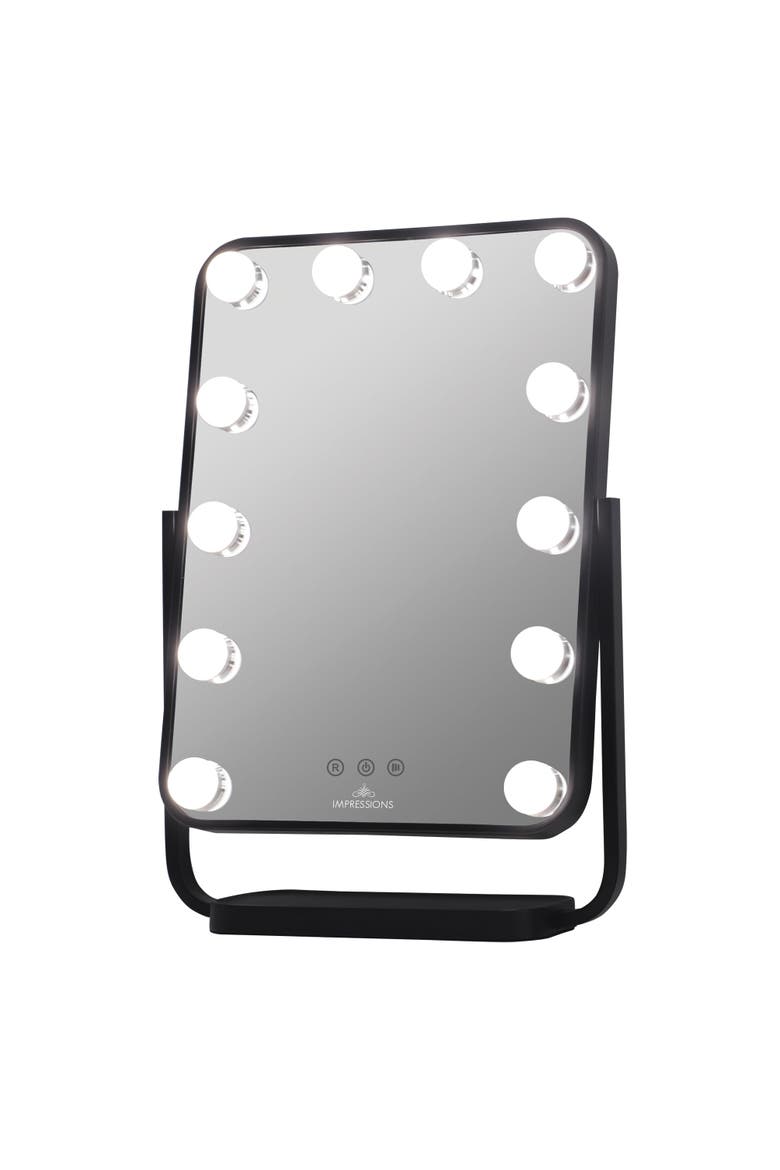 Contour Tri-Tone LED Makeup Mirror, Alternate, color, White