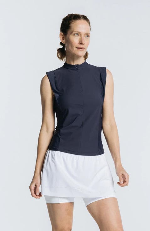 Pickleball Volley Zip Sleeveless