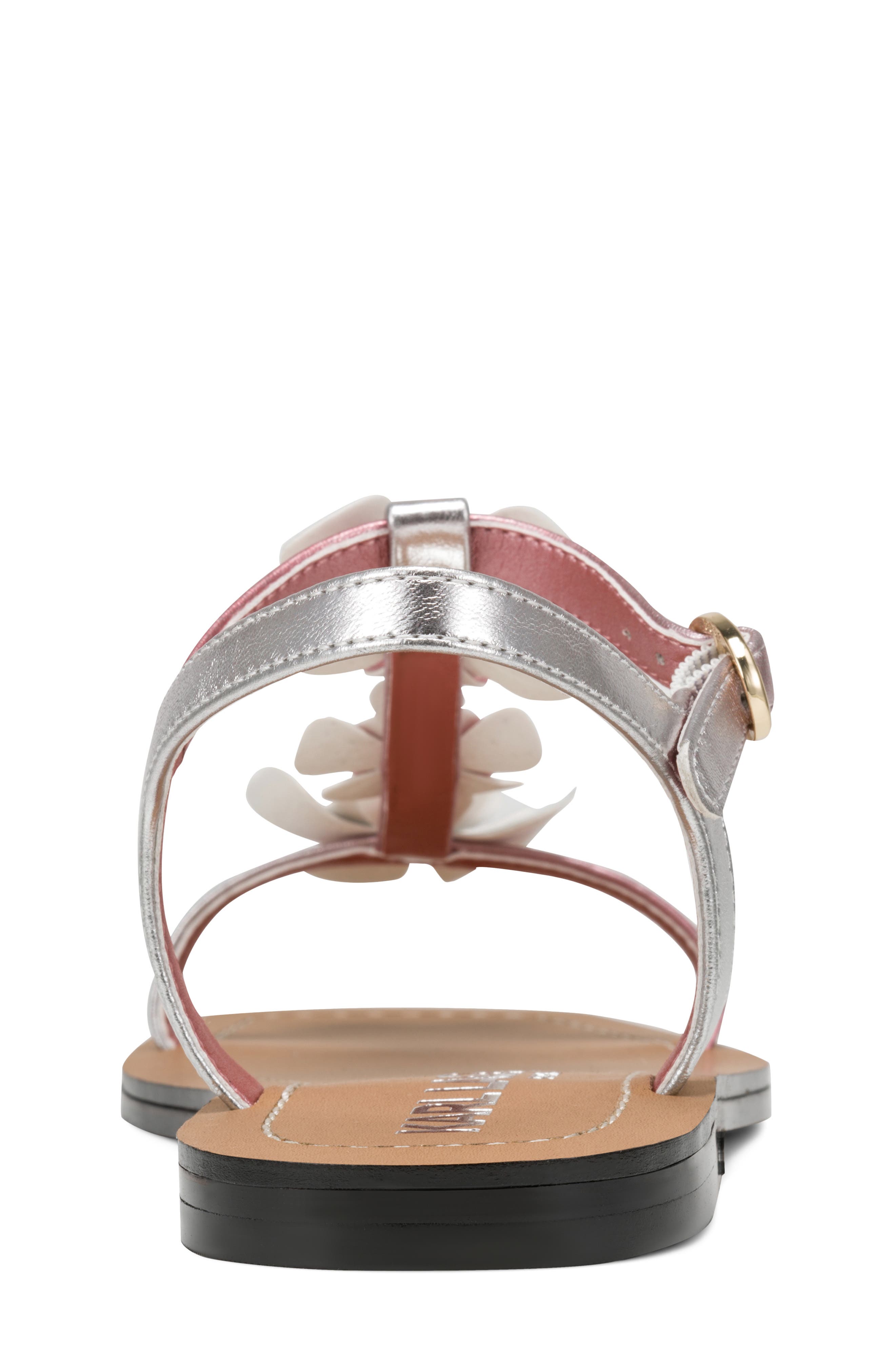 KARL LAGERFELD PARIS Margate Flower Embellished Sandal, Alternate, color, Pink