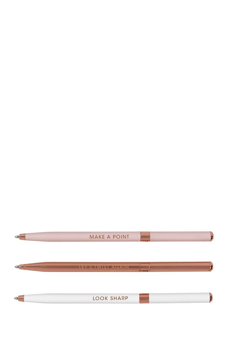 Ted Baker London Set of 3 Ballpoint Pens, Alternate, color,