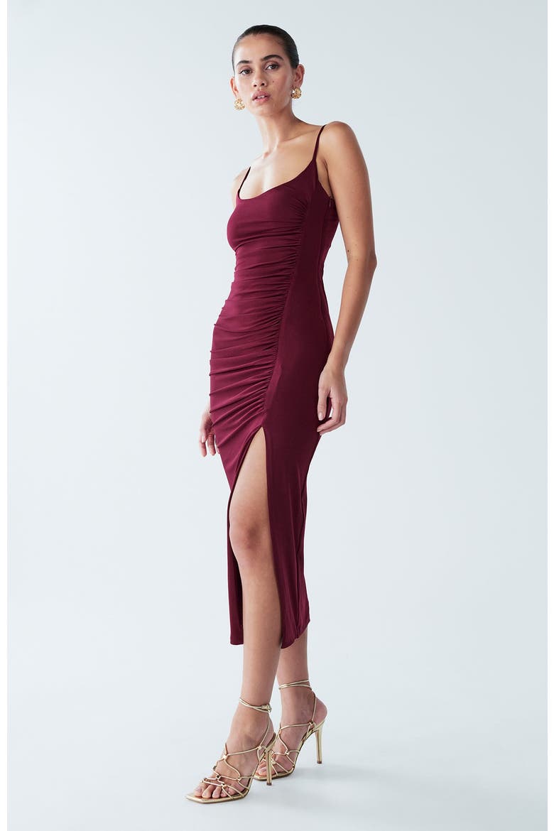 Lani Dress, Alternate, color, Burgundy