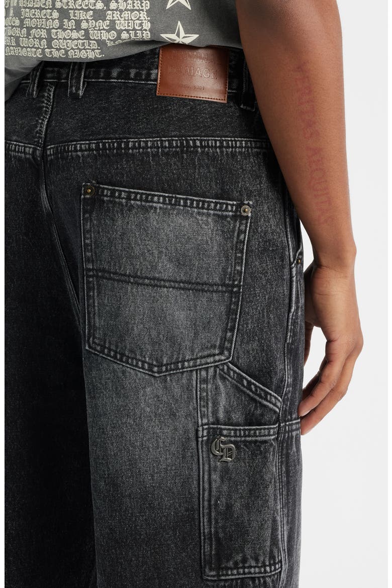 Mercer Double Knee Cotton Denim Carpenter Pants, Alternate, color, WASHED GREY