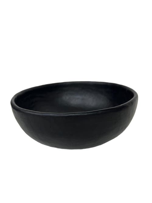 Nimmit Longpi Black Stone Pottery Handmade Bowl In Black