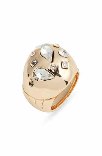 Scattered Crystal Dome Ring