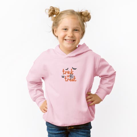 Embroidered Spiderweb Trick or Treat Toddler Hoodie
