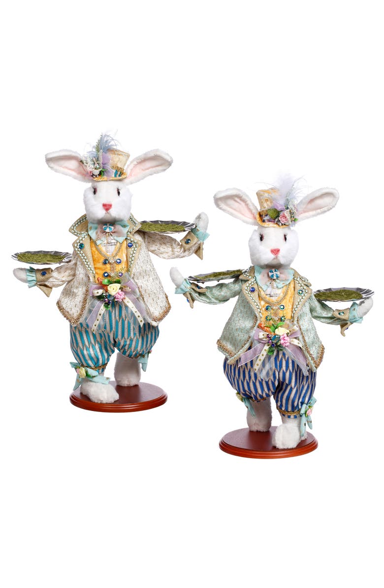 Mark Roberts Server Rabbit, Set of 2, Main, color, White