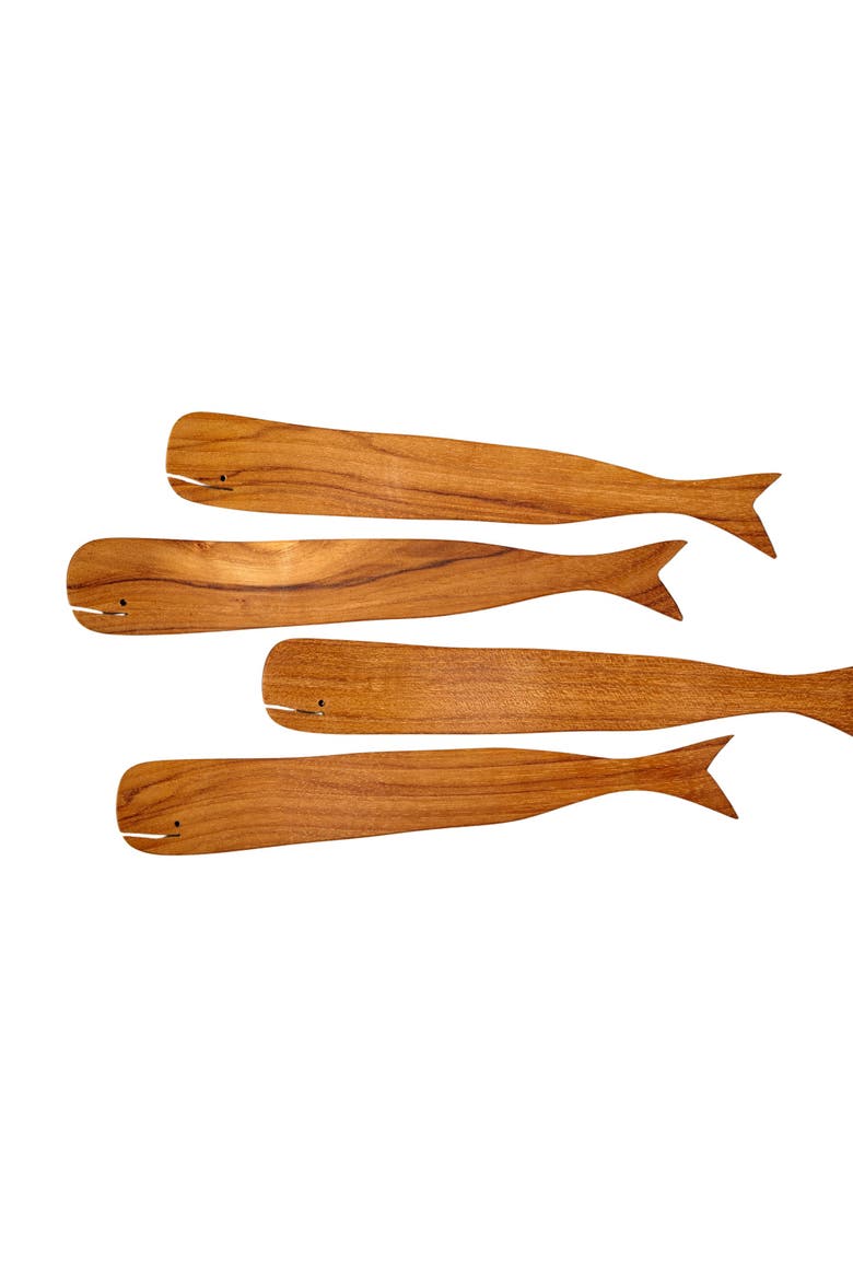 Teak Whale Spreaders - Set of 4, Main, color, Teak