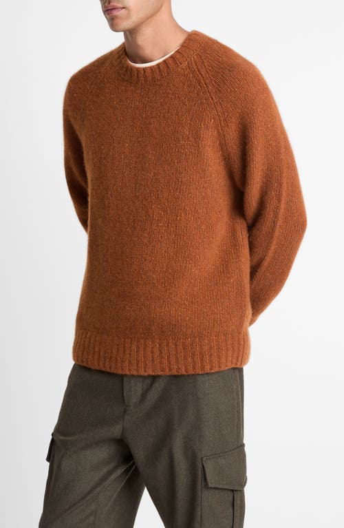 Vince Donegal Raglan Sweater In Brown