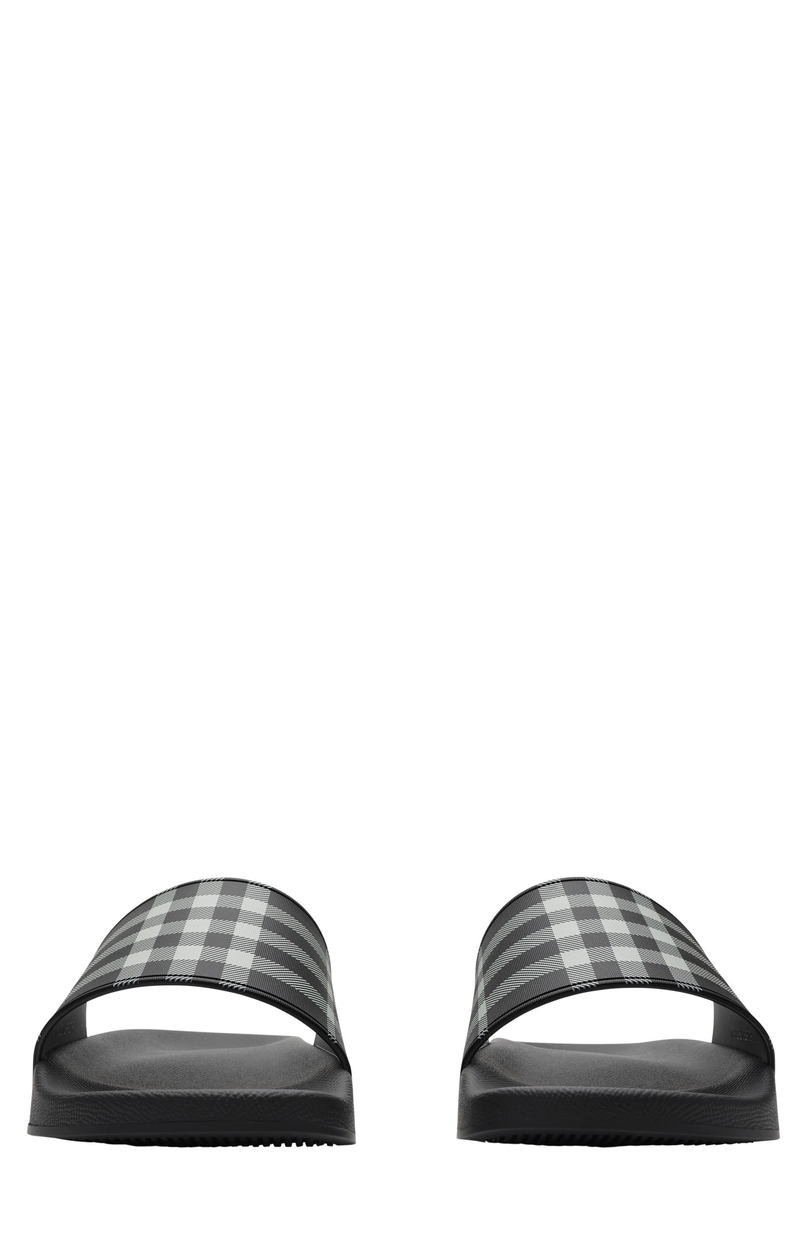 Burberry Furley Check Slide Sandal, Alternate, color, Calico Check