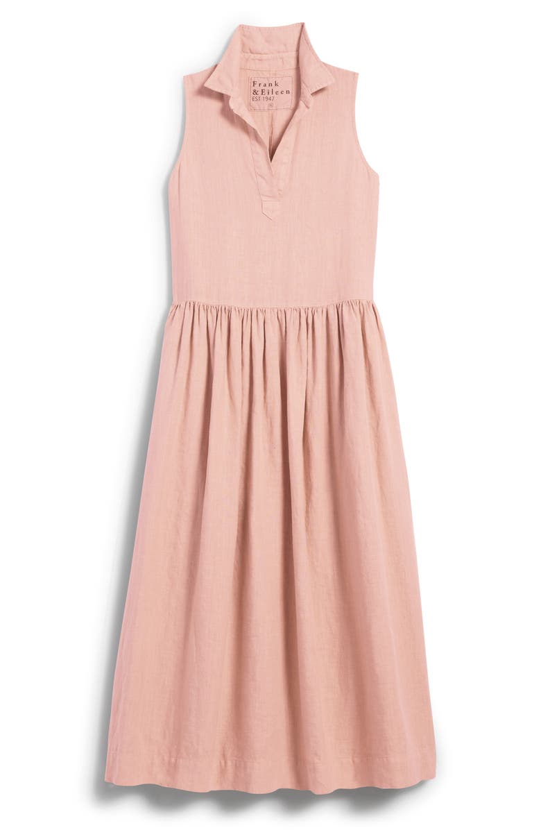Frank & Eileen Popover Sleeveless Linen Midi Dress, Main, color, 