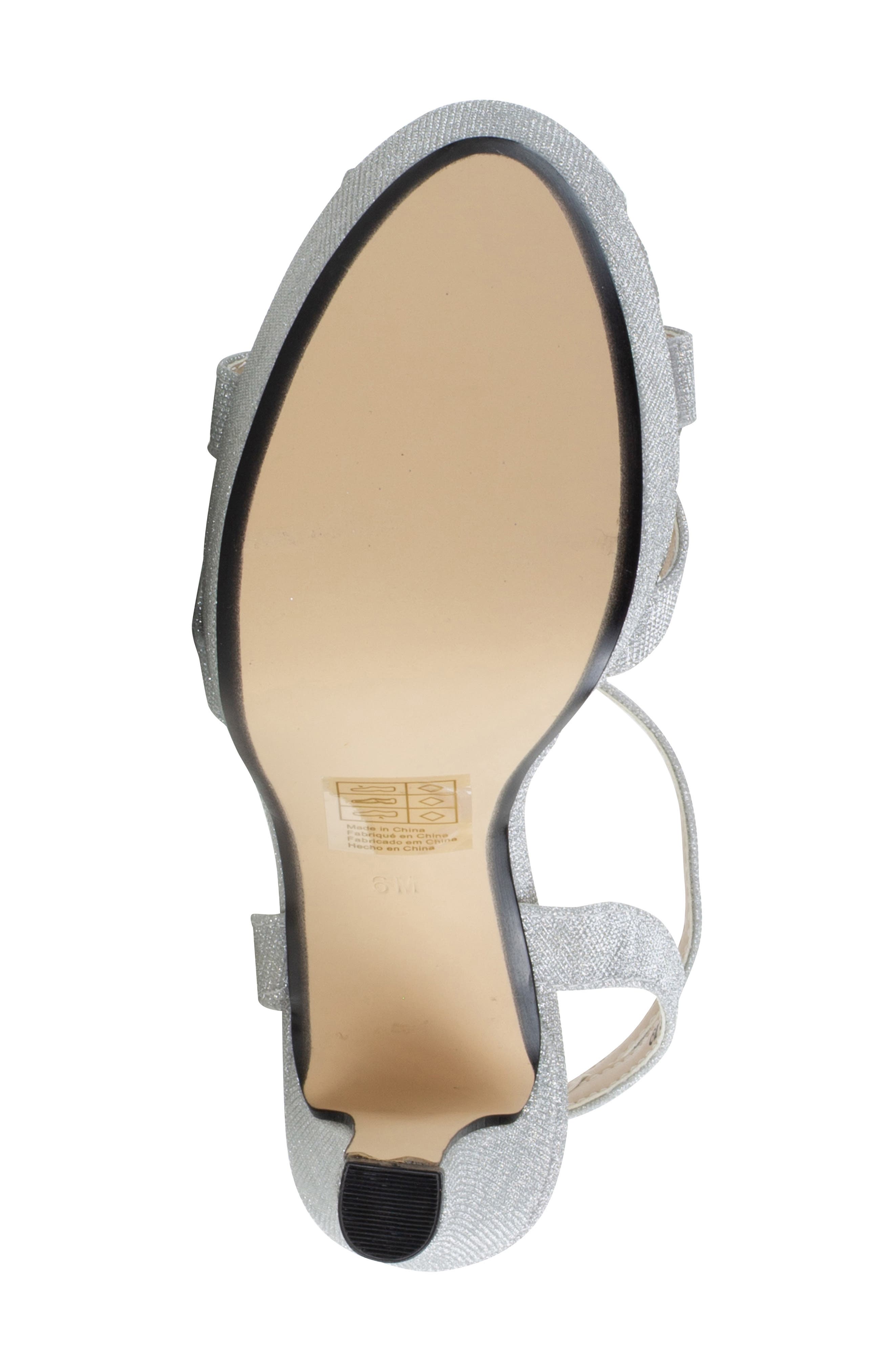 Touch Ups Elena Platform Sandal, Alternate, color, Silver