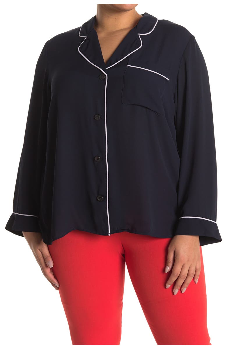 Rachel Roy Nova Button Down Shirt, Alternate, color, 