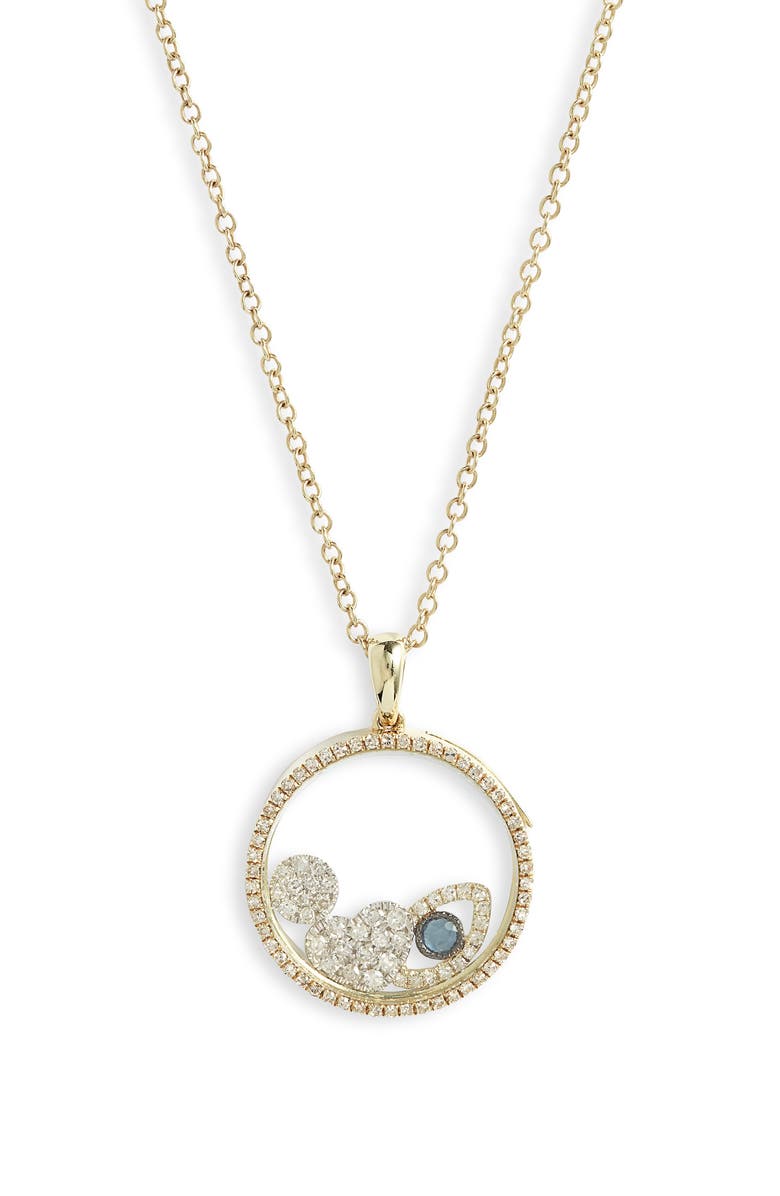 Meira T Diamond Shaker Pendant Necklace, Main, color, Yellow Gold