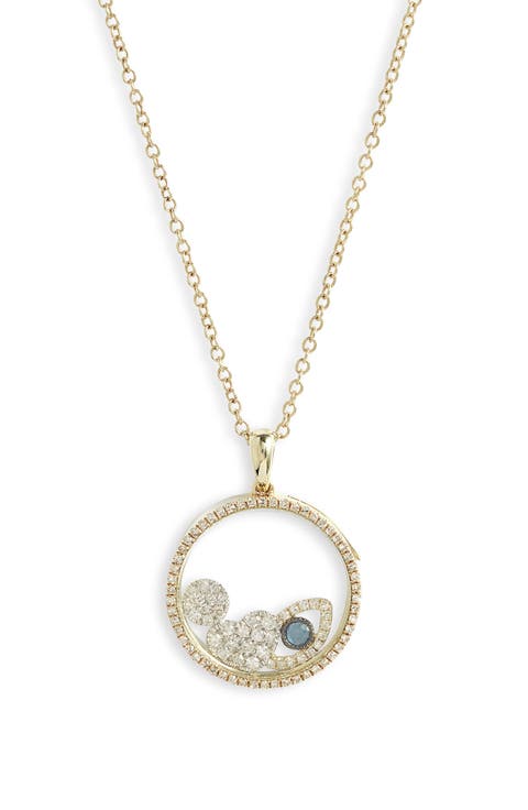 Diamond Shaker Pendant Necklace