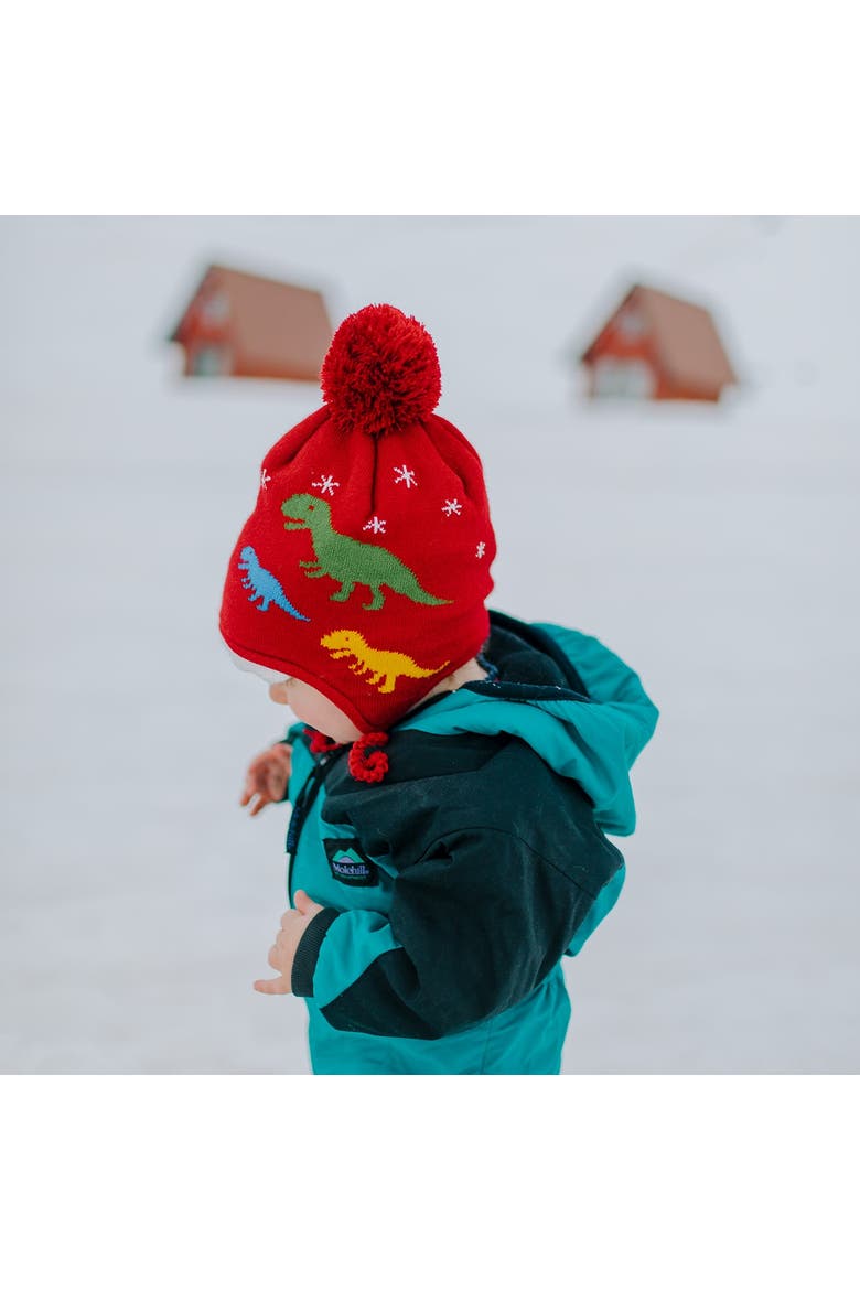 Toddler Chomp Chomp Winter Hat, Alternate, color, Red