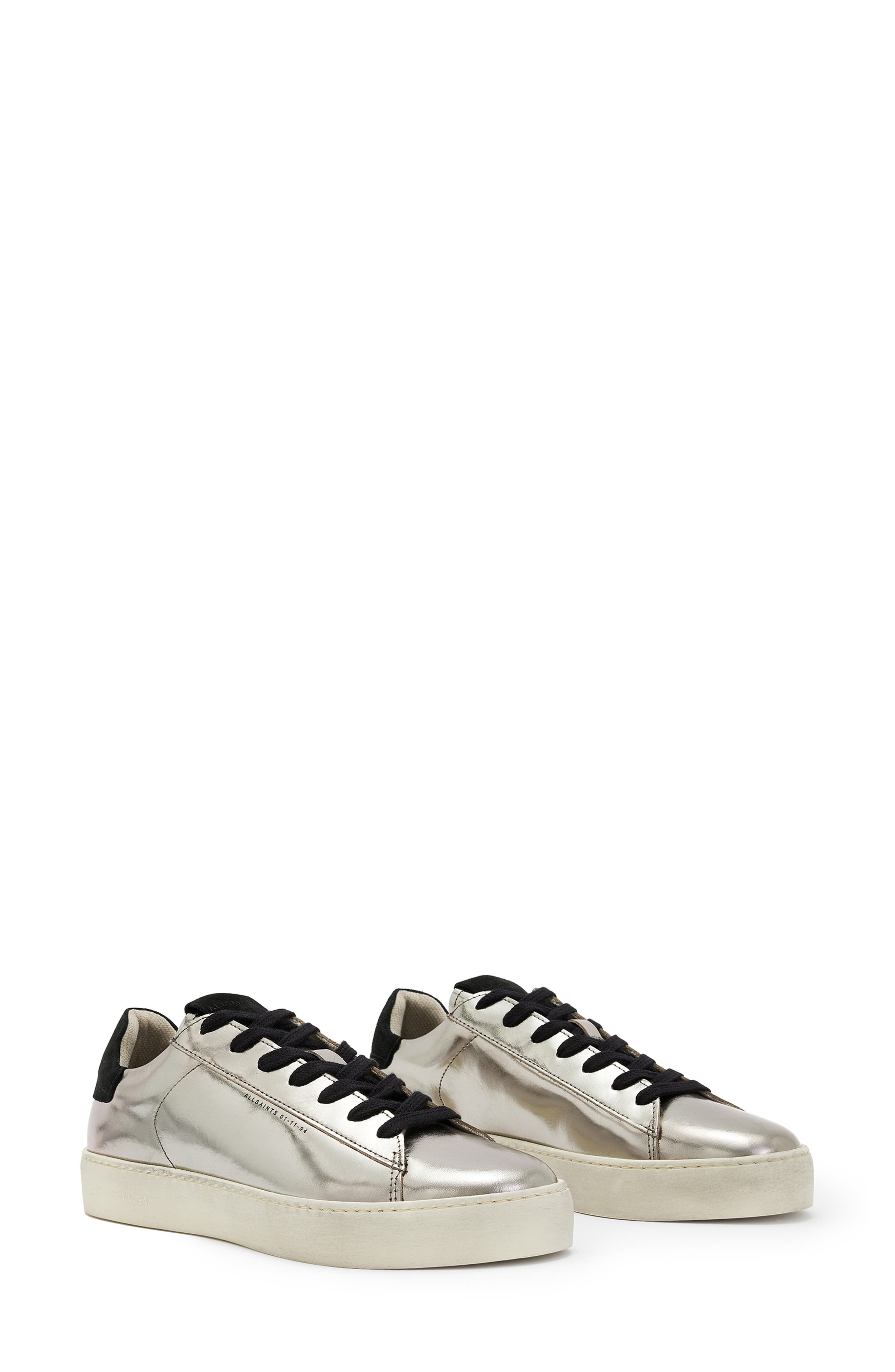 Shana Metallic Sneaker, Main, color, SILVER