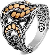 John Hardy Dot 18K Gold
Silver Ring