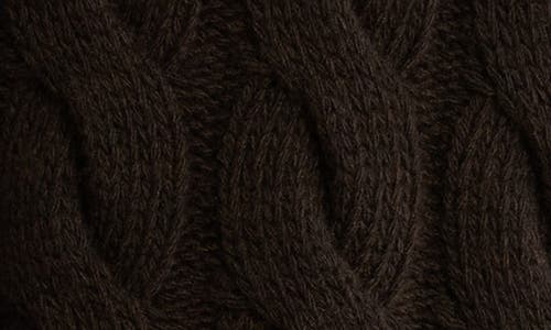 Theory Wool Blend Cable Knit Pullover Sweater In Black