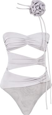 HOUSE OF CB Joie Flower Trim Strapless Bodysuit