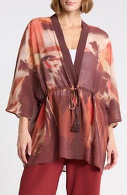 DR2 by Daniel Rainn Drawstring Tie Chiffon Topper