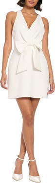 Ivy + Blu Bow Front Sheath Dress