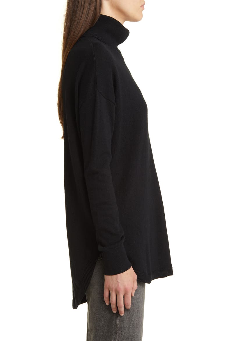 Turtleneck Sweater, Alternate, color, BLACK