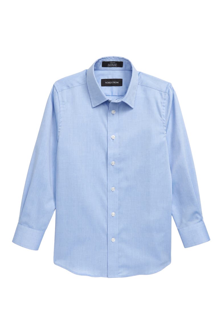 Solid Dress Shirt, Main, color, BLUE AZURITE