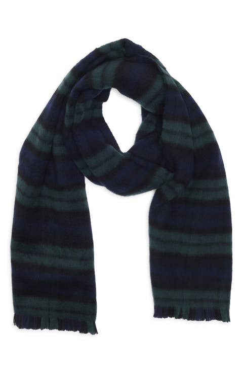 Exploded Plaid Merino Wool Scarf