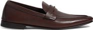 ZEGNA Light Brown Natural Grain Leather Loafer