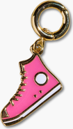Nickel & Suede Sneaker Charm
