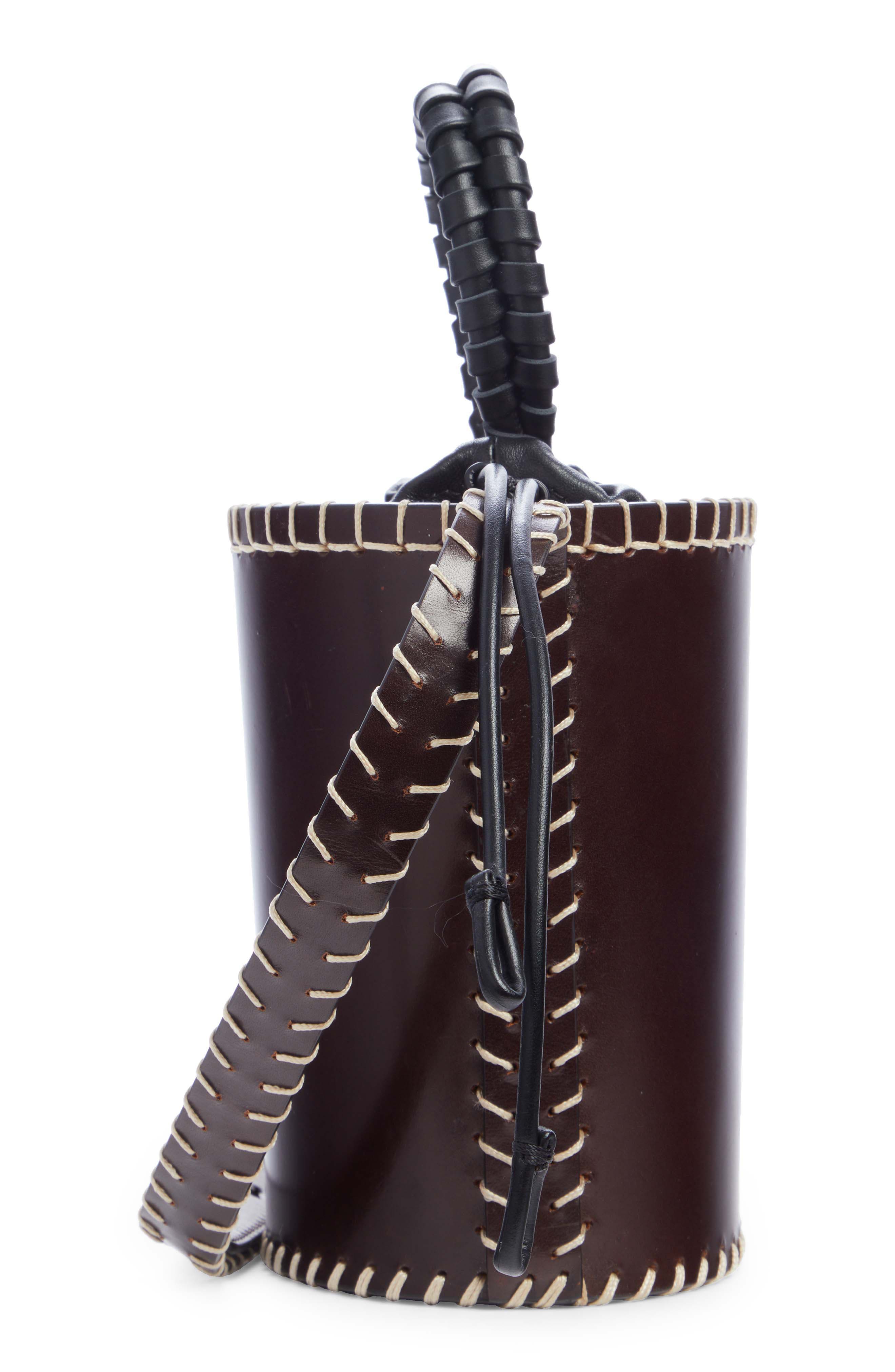 Chloé Lawson Mini Whipstitched Leather Bucket Bag (Women) | Nordstromrack