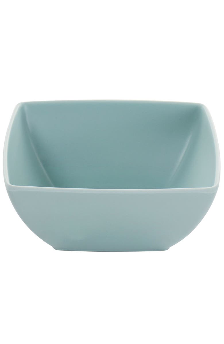 Gibson Home Grayson Melamine 16 Piece Square Dinnerware Set, Alternate, color, Green