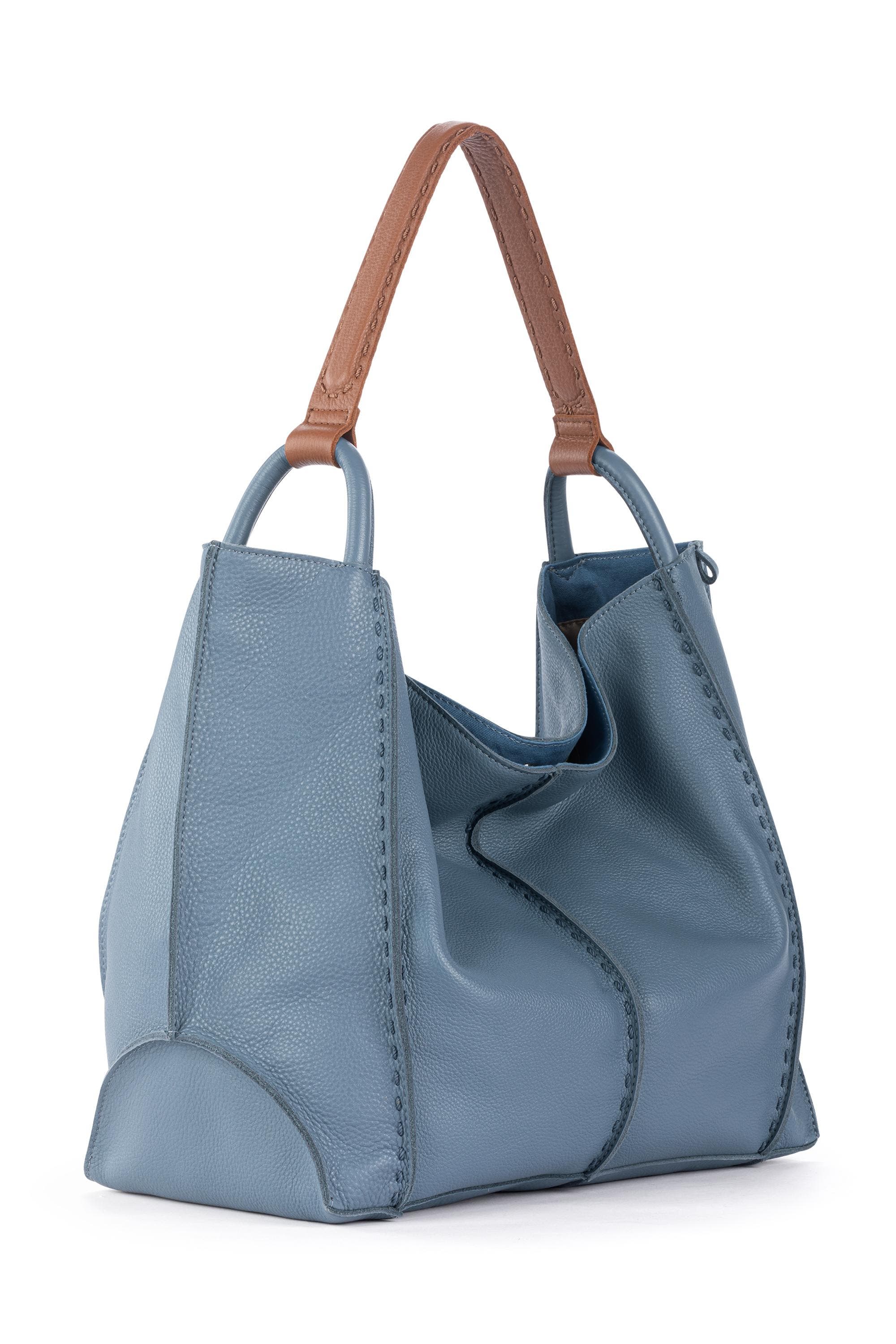 Los Feliz Large Tote Leather Bag & Iris Smartphone Bundle, Alternate, color, Maritime