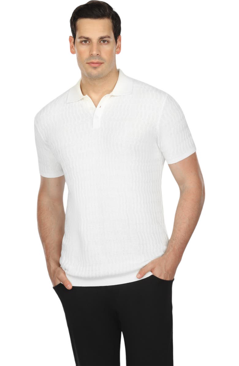 Vustra Knit Short Sleeve Polo, Main, color, 