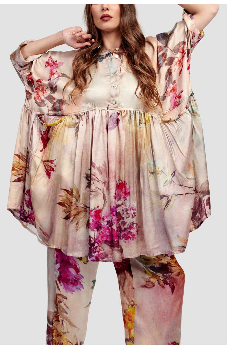 Alembika Oversized flowy floral tunic, Alternate, color, 