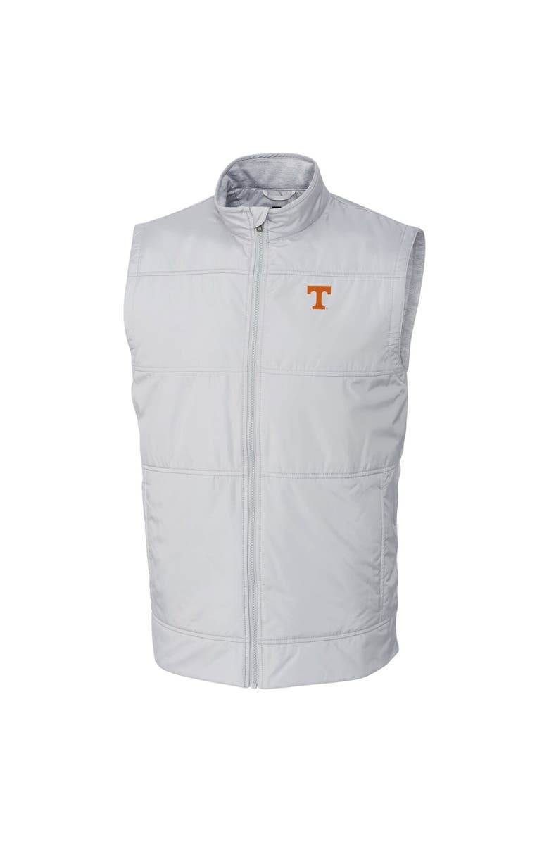 Cutter & Buck Men's Cutter & Buck  Silver Tennessee Volunteers Stealth Full-Zip Vest, Main, color, 