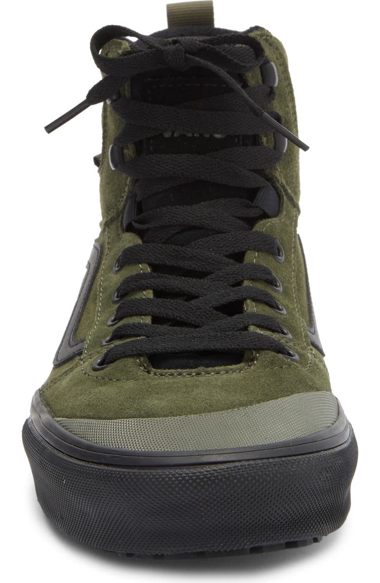 Vans Ashwood High Top Sneaker, Alternate, color, Suede Grape Leaf/Black