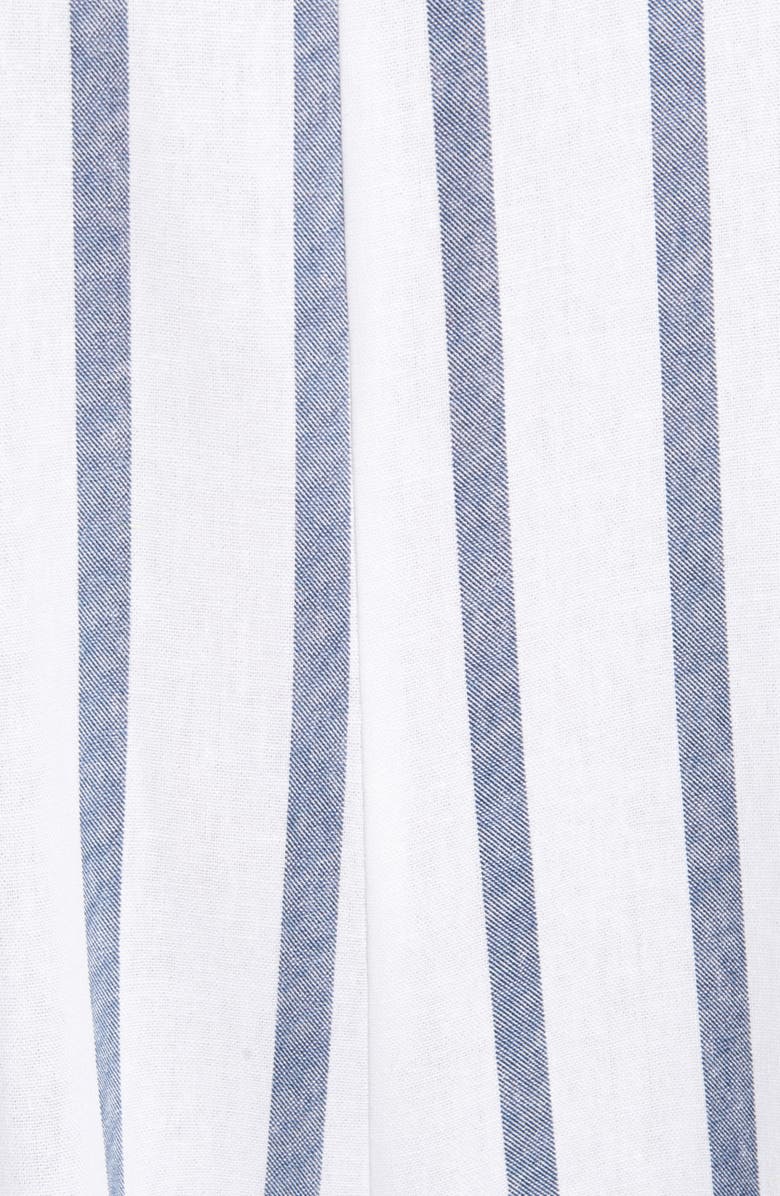 Vince Camuto Stripe Shoulder Tie Crop Jumpsuit, Alternate, color, 