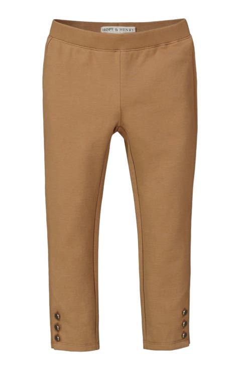 Baby Girls' Button Cuff Ponte Pant, Infant