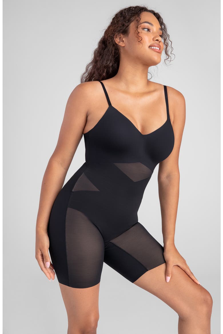 Low Back Mid Thigh Bodysuit, Alternate, color, RUNWAY